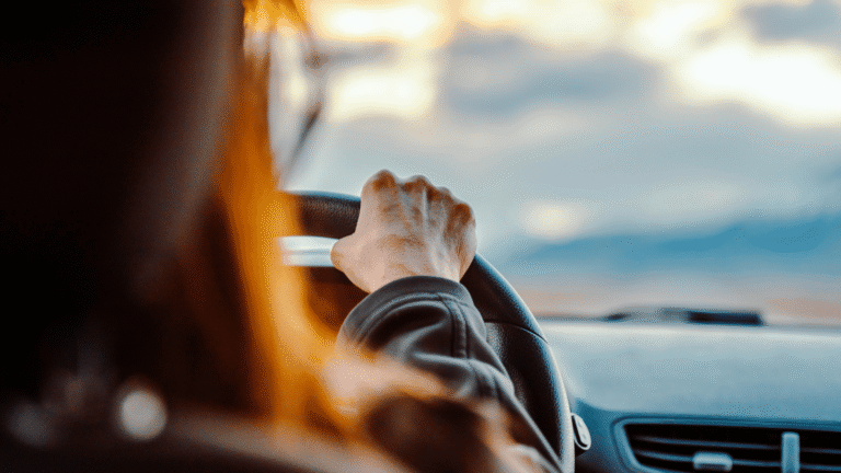Woman driving